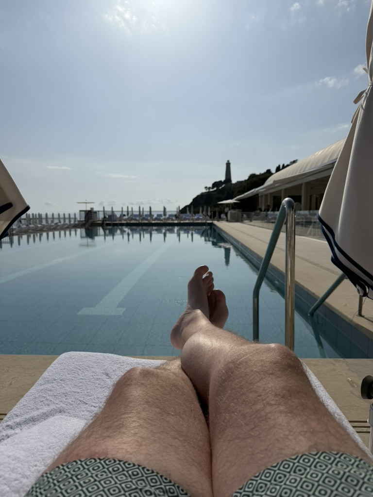 Afternoon at Club Dauphin, the pool above the sea