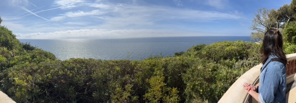 Views from the hotel grounds over the Mediterranean