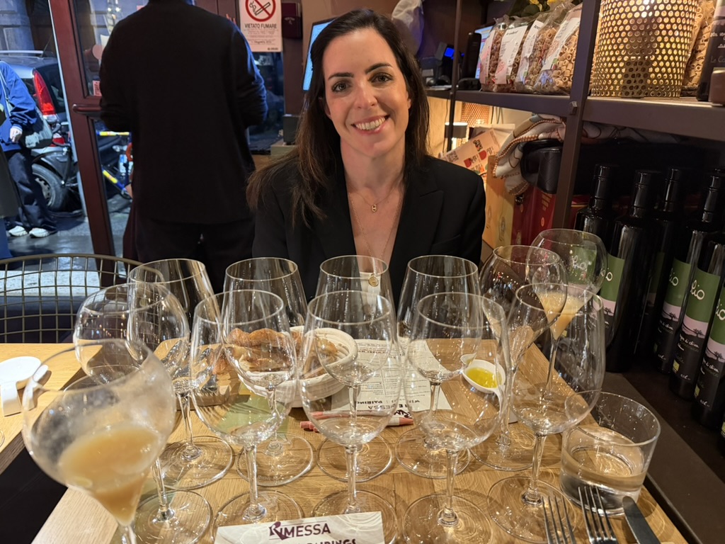 Wine tasting at Rimessa Roscioli, hosted by owner Alessandro Pepe